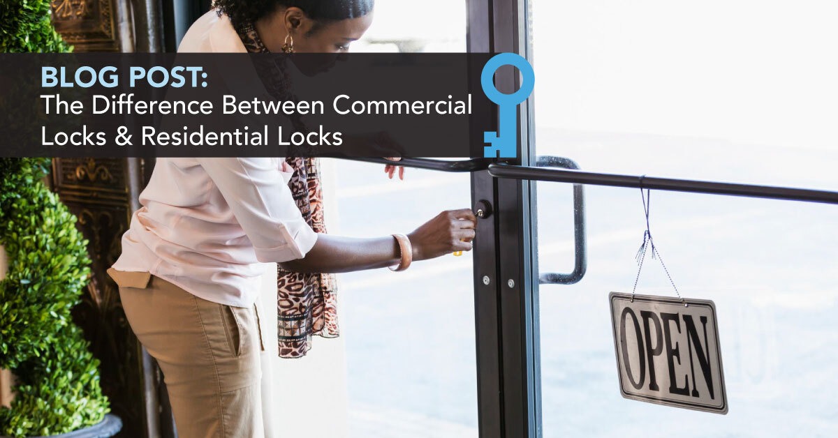 commercial locks vs. residential locks